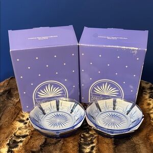 Vintage Avon American Blue Classics Collection:  Soup Bowls Set of 4 New in Box!